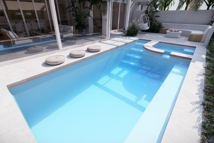 Palm Beach 6m x 3m - Fibreglass Pools Perth